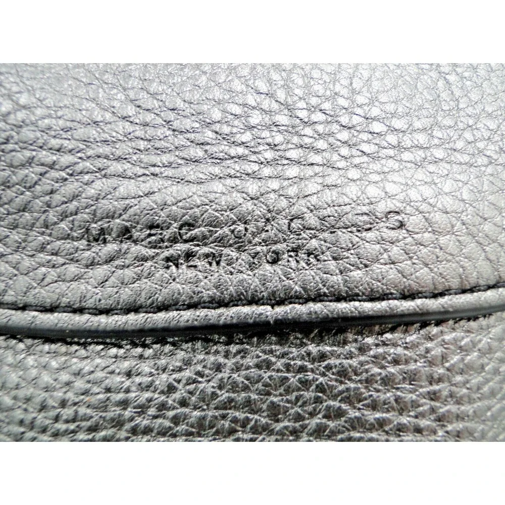 Marc‎ Jacobs Bag Crossbody Satchel Silver Pebbled Leather Handbag Purse Metallic